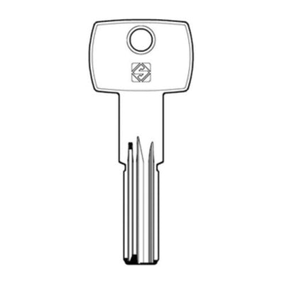 Q.TA' 10 SILCA AGB8 CHIAVE PUNZONATA OTTONE