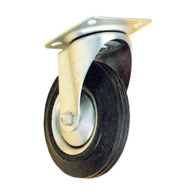 Q.TA' 1 RUOTA INDUSTRIALE D 200 MM PIASTRA GIREVOLE EXPORT**