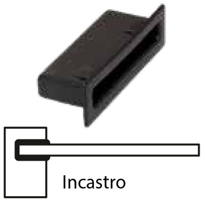 Q.TA'. 10 SUPPORTO AD INCASTRO IN PVC PER ASTA ORTOPEDICA