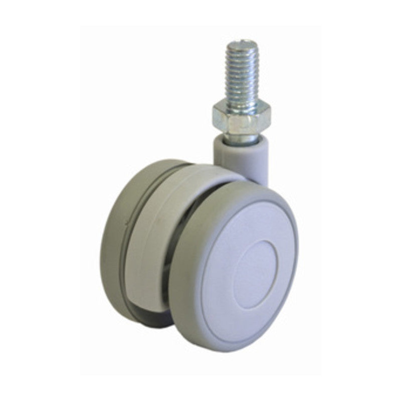Q.TA' 12 RUOTA MOBILE D 40 MM SIRIO PERNO GRIGIO*
