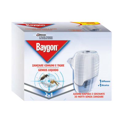 Q.TA' 12 ANTIZANZARE BAYGON GENIUS VAPORIZZATORE E RICAR