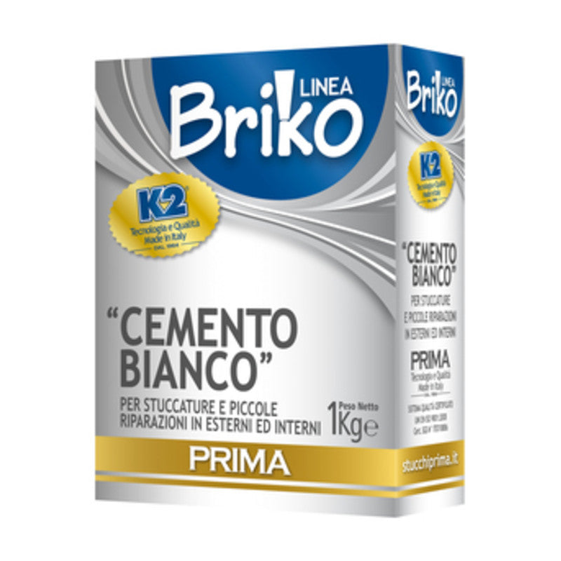 Q.TA' 12 LINEA BRIKO CEMENTO BIANCO DA 1 KG