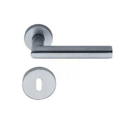 Q.TA' 1 MANIGLIA ACCIAIO LUCIA C/BOCCHETTA SATINATO