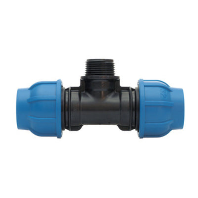 Q.TA' 10 RACCORDO POLIPROP TEE MAS D 25 X 1/2 X 25MM*