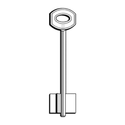 Q.TA' 5 SILCA JW90 CHIAVE DOPPIA MAPPA OTTONE