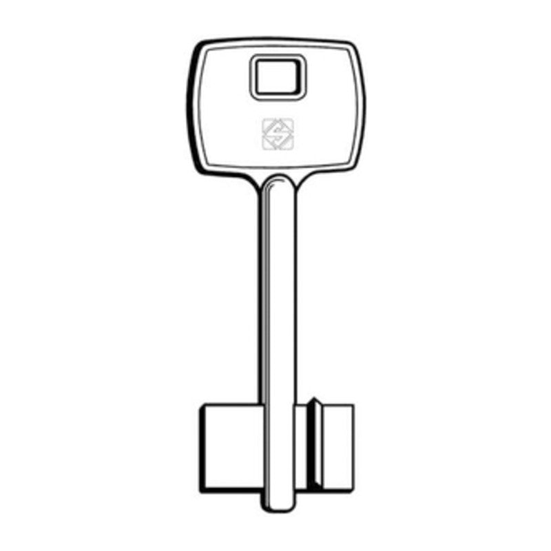 Q.TA' 5 SILCA 5CB1 CHIAVE DOPPIA MAPPA OTTONE