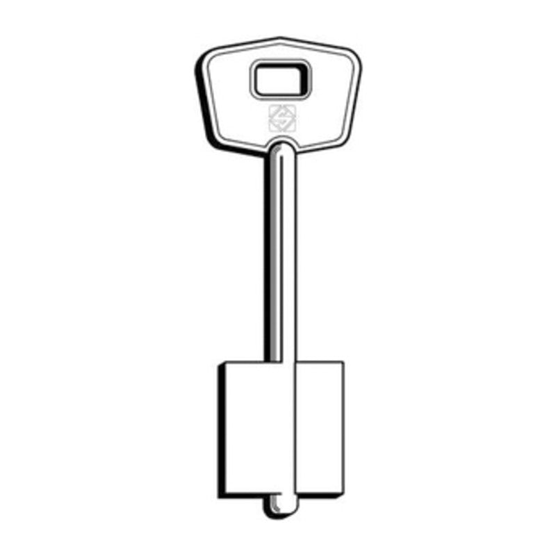 Q.TA' 5 SILCA 5MT14 CHIAVE DOPPIA MAPPA OTTONE