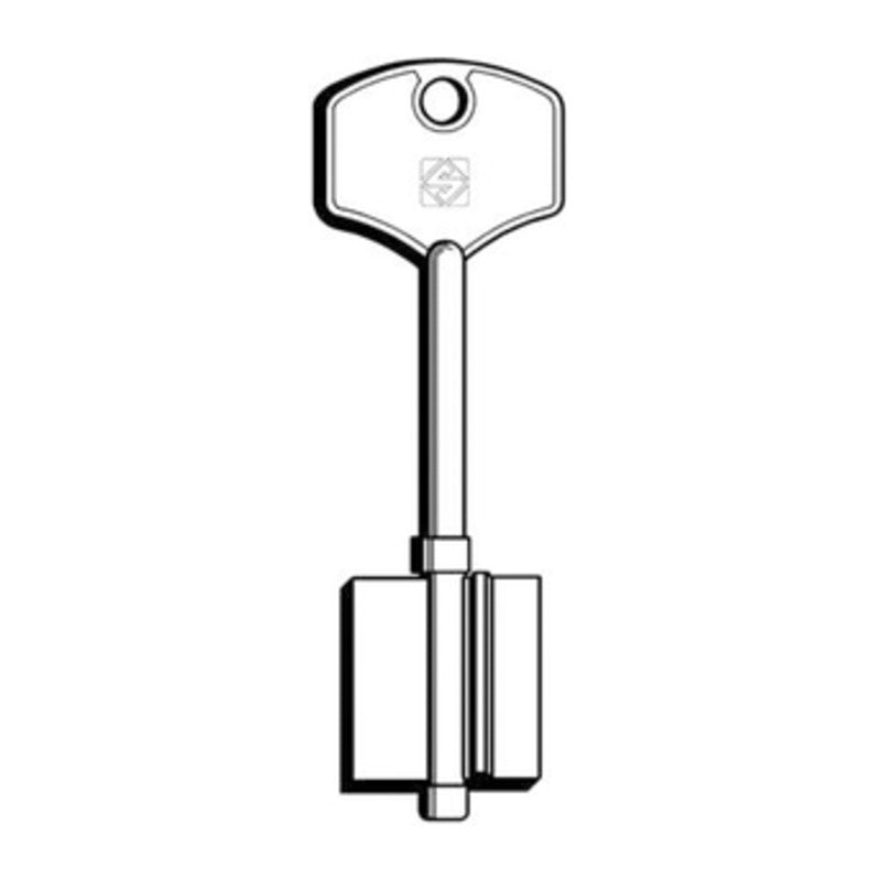 Q.TA' 5 SILCA 5PT2 CHIAVE DOPPIA MAPPA OTTONE