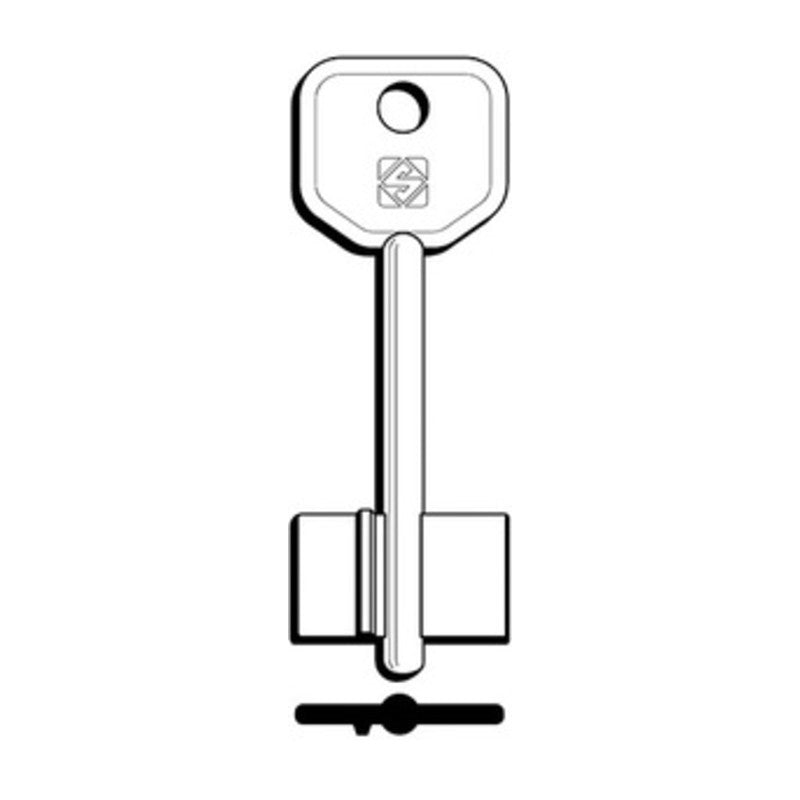 Q.TA' 5 SILCA 5AT5 CHIAVE DOPPIA MAPPA OTTONE