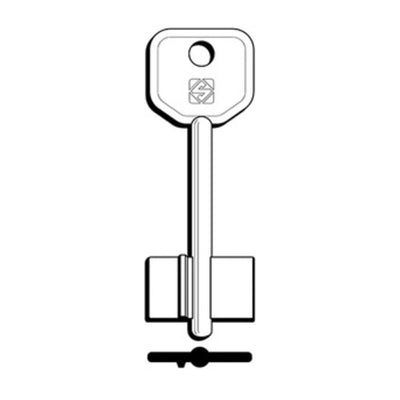 Q.TA' 5 SILCA 5AT5 CHIAVE DOPPIA MAPPA OTTONE