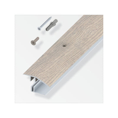 Q.TA' 1 TERMINALE A SCIVOLO P/PARQUET ROVERE GRIGIO 100 CM