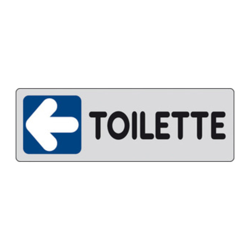 Q.TA' 10 ETICHETTA ADESIVA 150X50 TOILETTE (SX)