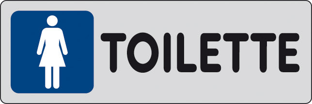 Q.TA'. 10 ETICHETTA ADESIVA 150X50 TOILETTE (F)