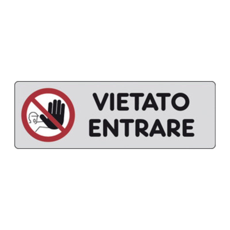 Q.TA' 10 ETICHETTA ADESIVA 150X50 VIETATO ENTRARE
