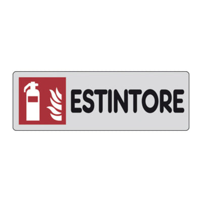 Q.TA' 10 ETICHETTA ADESIVA 150X50 ESTINTORE