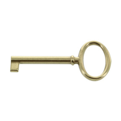 Q.TA' 25 CHIAVE P/MOBILI 33706 34X73 MM OTTONE LUCIDO**