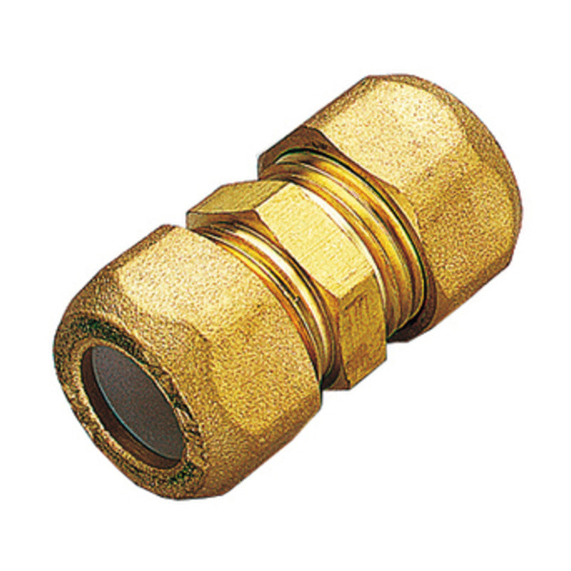 Q.TA' 10 RACCORDO OTTONE DIRITTO DOPPIO BICONO 12X1/2 PES