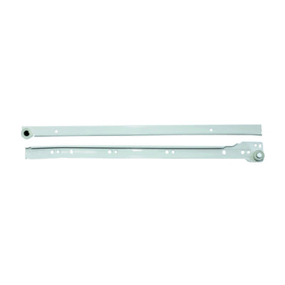 Q.TA' 25 GUIDA P/CASSETTI ACCIAIO 30 CM LACCATO BIANCO*