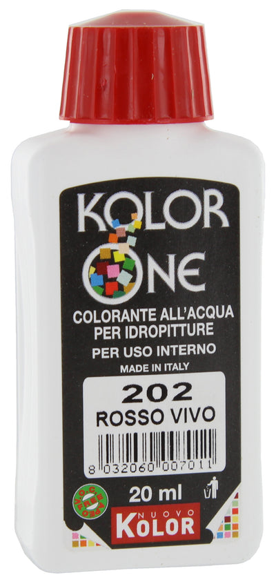 Q.TA'. 12 COLORANTE KOLOR ONE 20 ML ROSSO VIVO 202