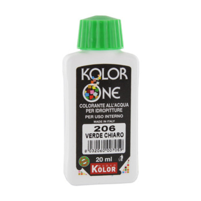 Q.TA' 12 COLORANTE KOLOR ONE 20 ML VERDE CHIARO 206