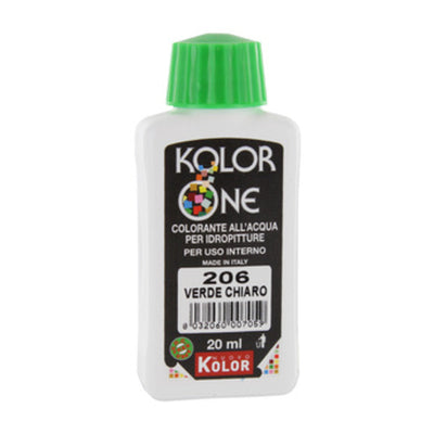 Q.TA' 12 COLORANTE KOLOR ONE 20 ML VERDE CHIARO 206