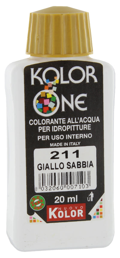 Q.TA'. 12 COLORANTE KOLOR ONE 20 ML GIALLO SABBIA 211