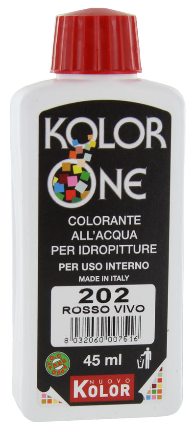 Q.TA'. 12 COLORANTE KOLOR ONE 45 ML ROSSO VIVO 202