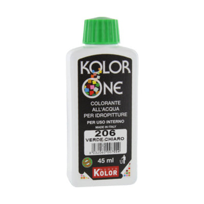 Q.TA' 12 COLORANTE KOLOR ONE 45 ML VERDE CHIARO 206