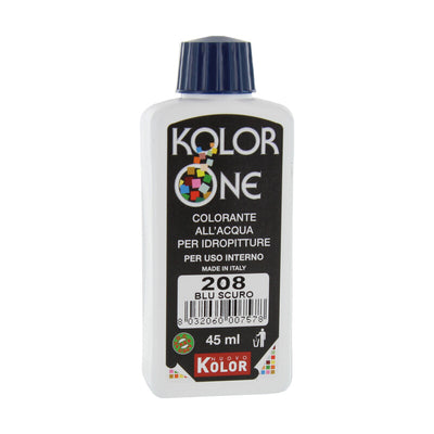 Q.TA' 12 COLORANTE KOLOR ONE 45 ML BLU SCURO 208