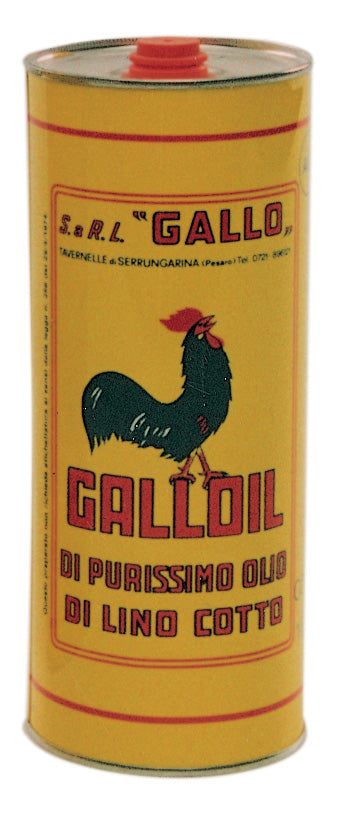 Q.TA'. 12 OLIO DI LINO COTTO PURO 1 L LATTA GIALLA