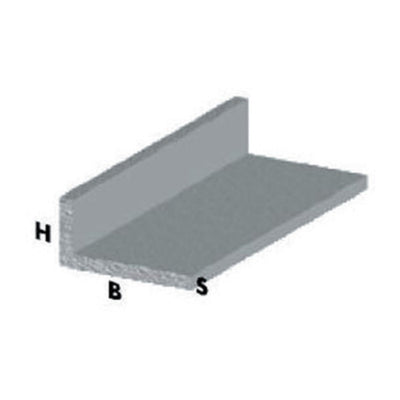 Q.TA' 5 PROFILO ARGENTO H.200 CM ELLE 15X10X1 MM
