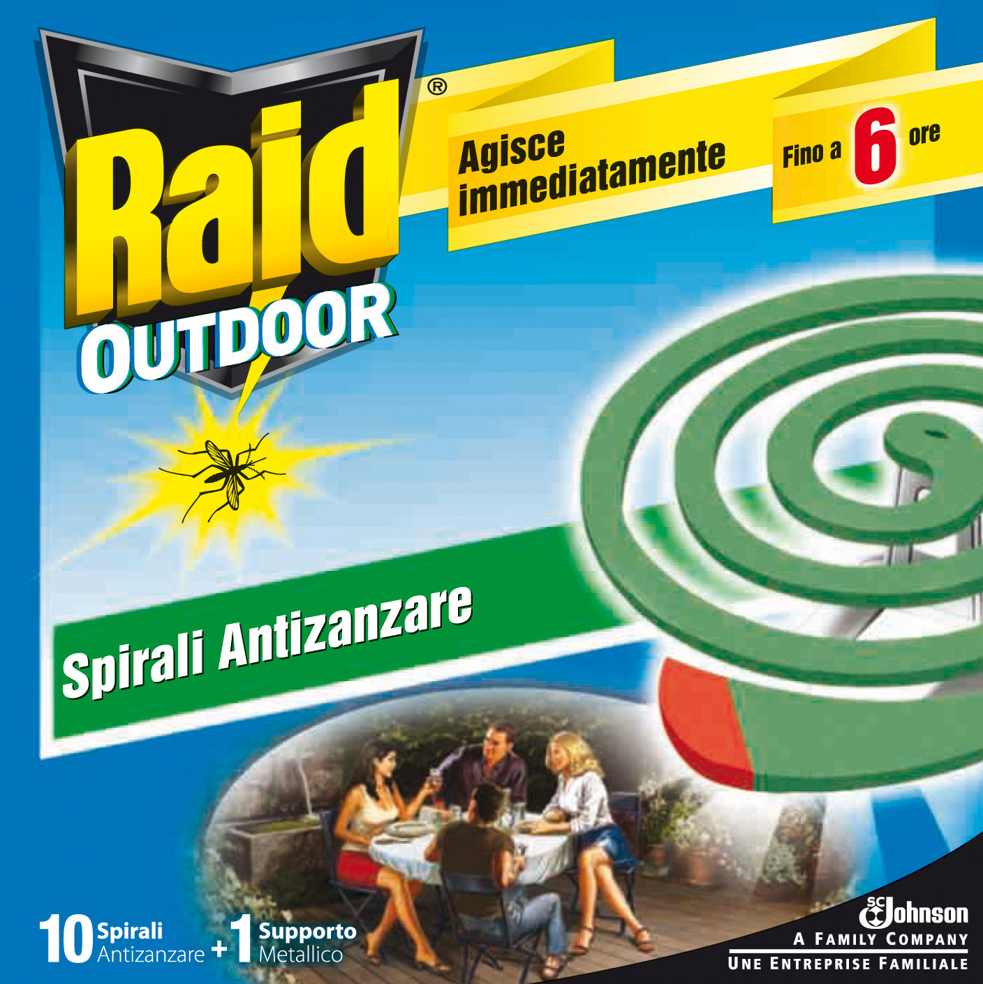 Q.TA'. 24 ANTIZANZARE RAID ZAMPIRONE 10 Q.TA