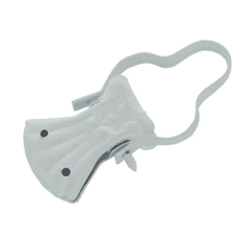 Q.TA' 100 PINZA P/TENDE C/ARCO LACCATO BIANCO**