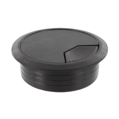 Q.TA' 20 BOCCHETTA PASSACAVI D 60 MM PLASTICA NERO