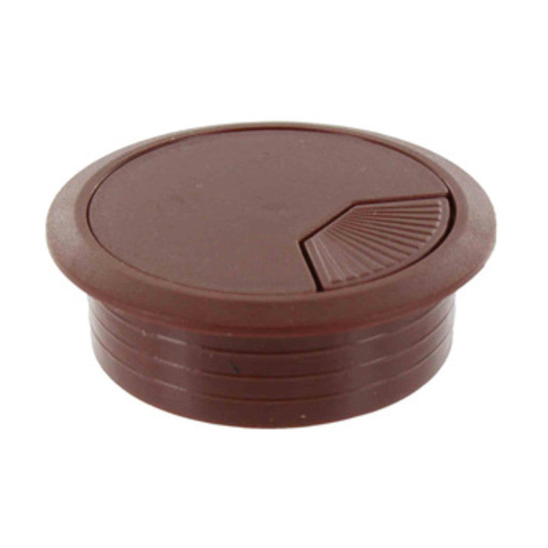 Q.TA' 20 BOCCHETTA PASSACAVI D 60 MM PLASTICA MARRONE
