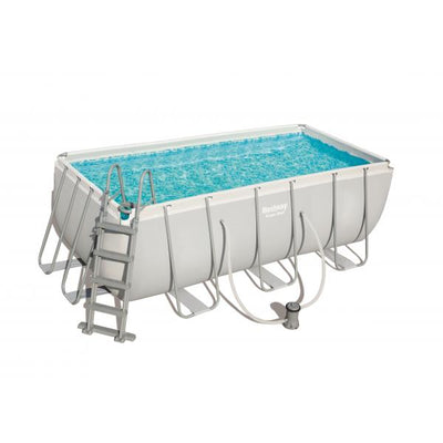 PISCINA C/TELAIO POMPA E SCALA 412X201XH122 CM 56456