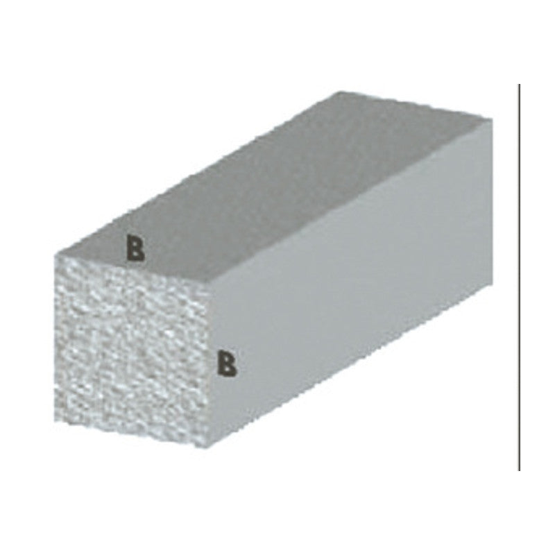 Q.TA' 5 PROFILO ARGENTO H.100 CM QUADRO PIENO 10X10 MM**