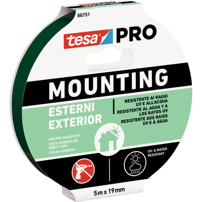 Q.TA'. 10 NASTRO BIADESIVO TESA MOUNTING PRO EST. 19MMX5M