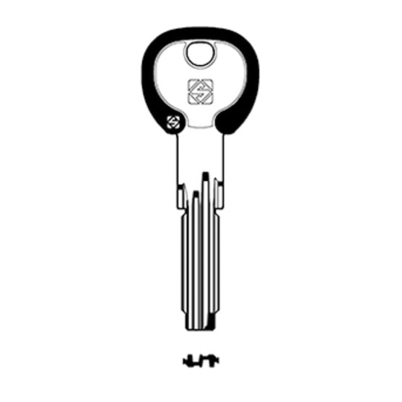 Q.TA' 5 SILCA CS62DZ CHIAVE PUNZONATA SILKY OTTONE