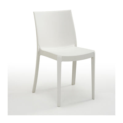 Q.TA' 1 SEDIA POLIPROPILENE PERLA BIANCO