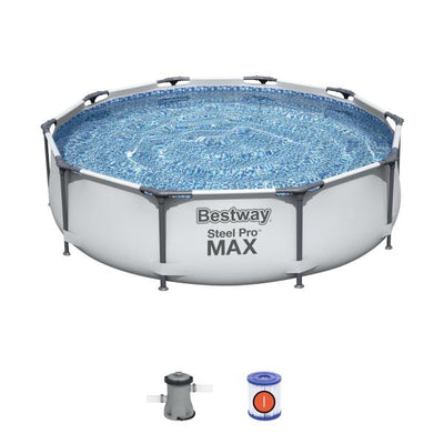 PISCINA C/TELAIO E POMPA D 305XH76 CM 56408