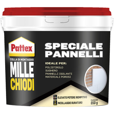 Q.TA'. 12 PATTEX MILLECHIODI SPECIALE PANNELLI 850 G