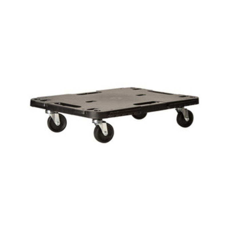 Q.TA' 1 PEDANA C/RUOTE DOLLY PORTATA STATICA 543 KG NERO