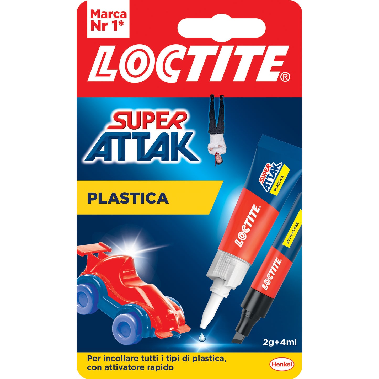 ADESIVO SUPER ATTAK PLASTICA 2G+4ML