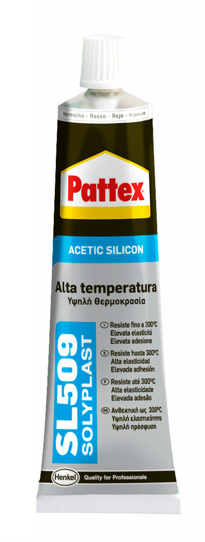 PATTEX SILICONE ALTE TEMP. SL509 ROSSO 70 ML TUBETTO