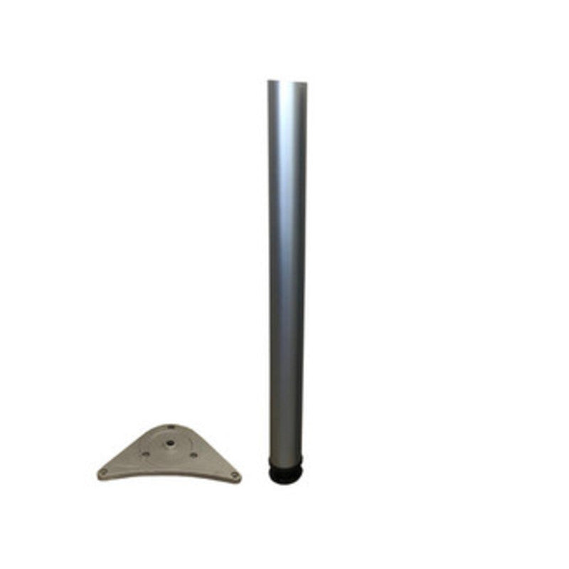 Q.TA' 4 PIEDE P/TAVOLO ACCIAIO D 60XH710 MM NICHEL SATINATO