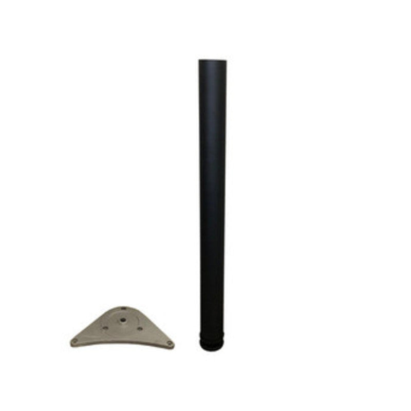 Q.TA' 4 PIEDE P/TAVOLO ACCIAIO D 60XH710 MM NERO