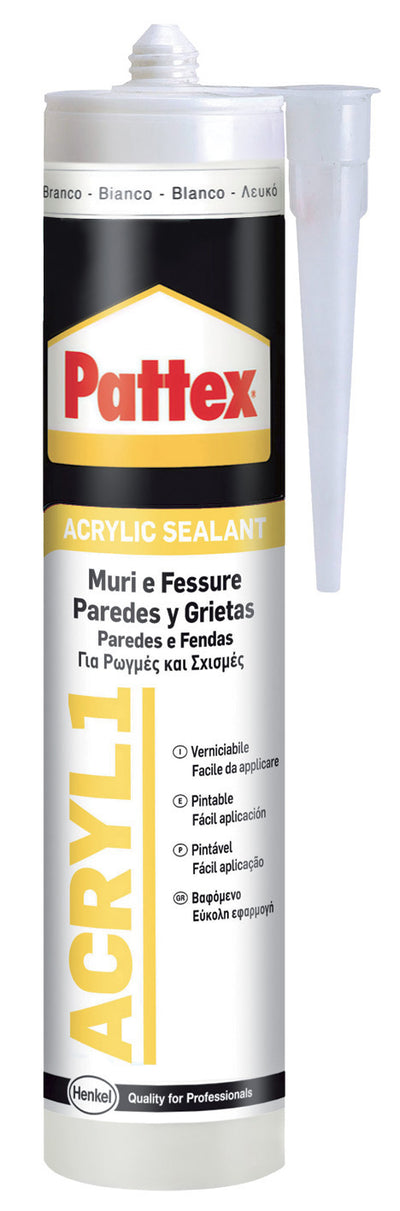 Q.TA'. 25 PATTEX ACRIL-ONE GRIGIO 300 ML CARTUCCIA