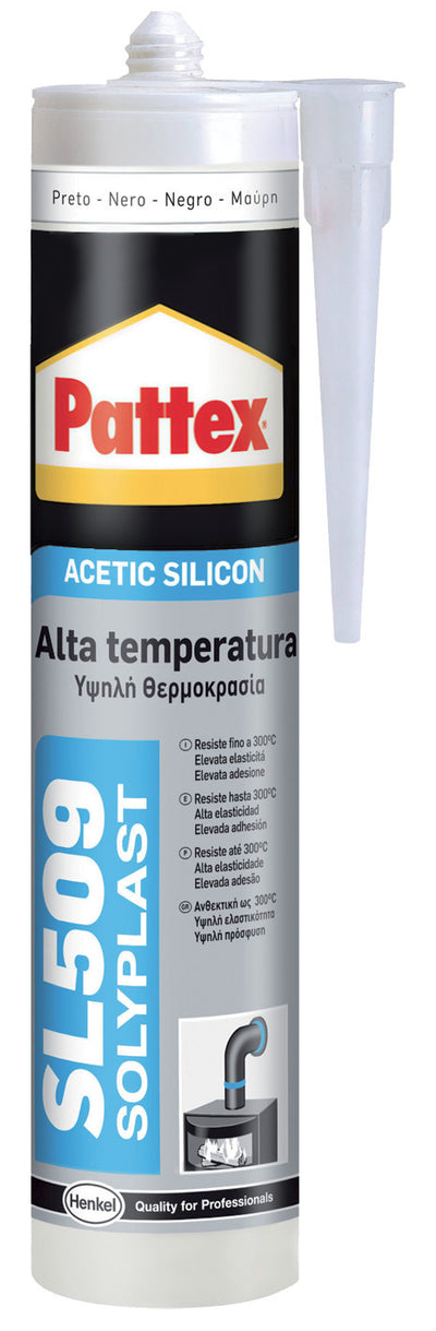 PATTEX SILICONE ALTE TEMP. SL509 ROSSO 300 ML CARTUC.