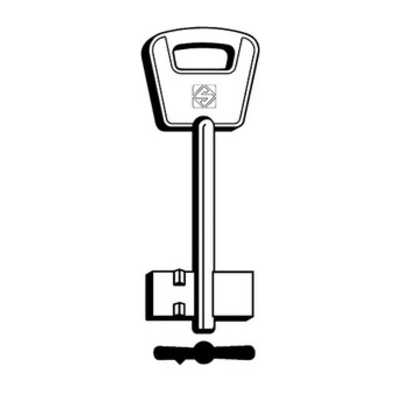 Q.TA' 5 SILCA 5BE3 CHIAVE DOPPIA MAPPA OTTONE